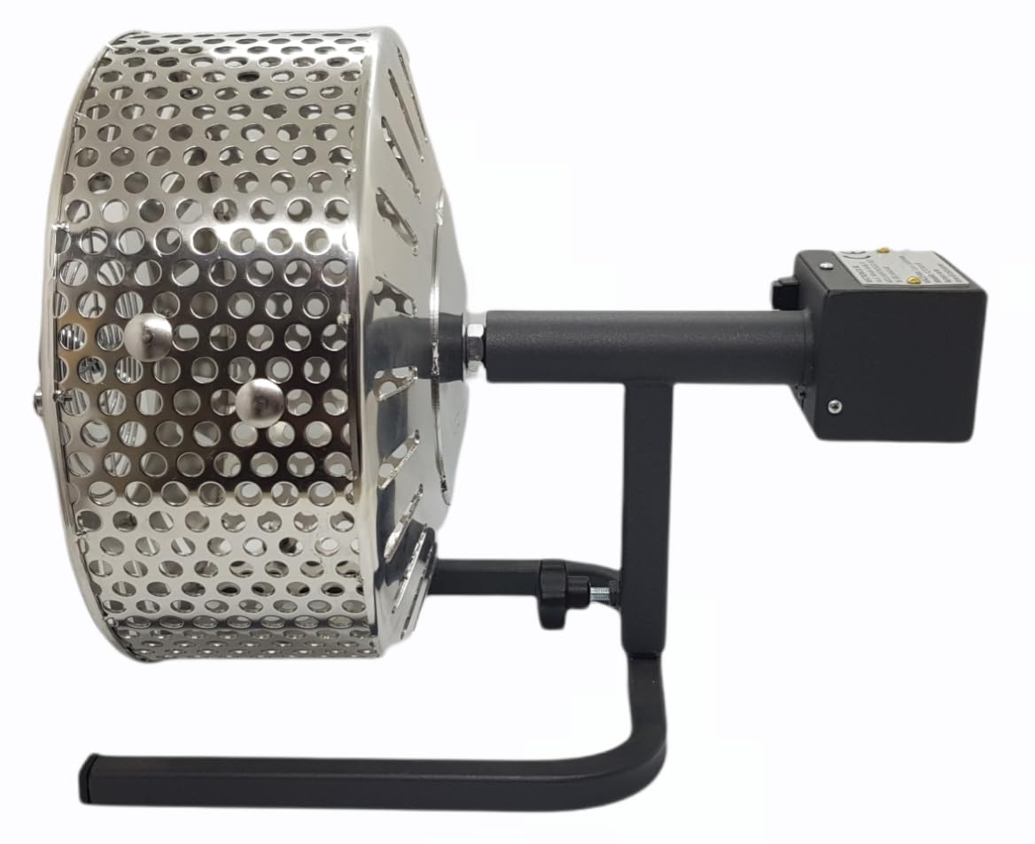 Rotomarr - Asador de castañas para hornillo a gas con cesta de acero inoxidable