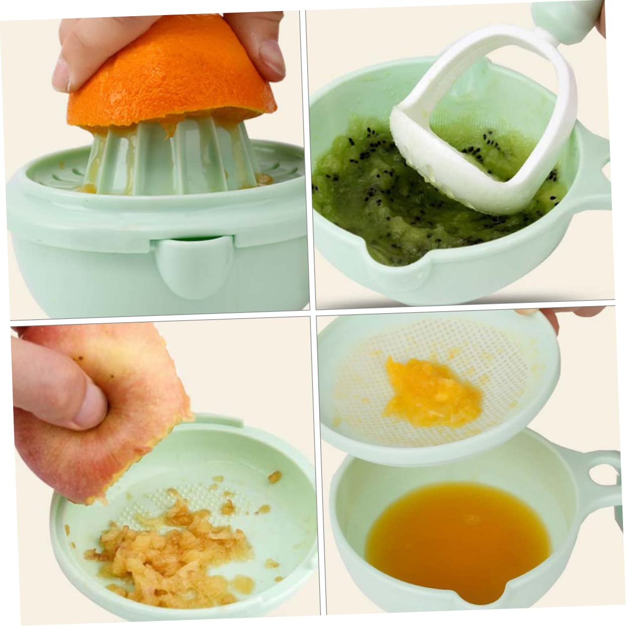 Alipis 1 Set Manual Food Grinding Bowl for Multi Functional Feeding Tool Kit for Preparation Lightweight Compact Design Smooth Material for Months