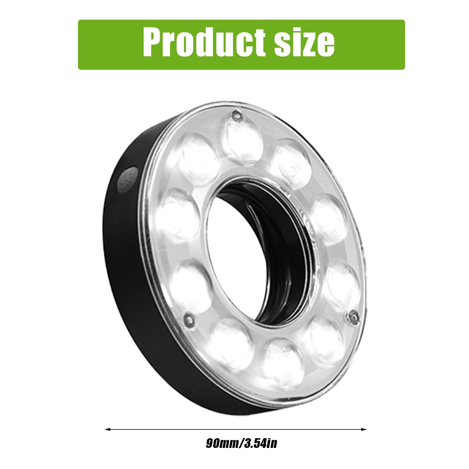 10PCS LED Golf Hole Lights Backyard Practice Putting Green Cup Glow Lamp for Golfing Party Camping Outdoor Indoor