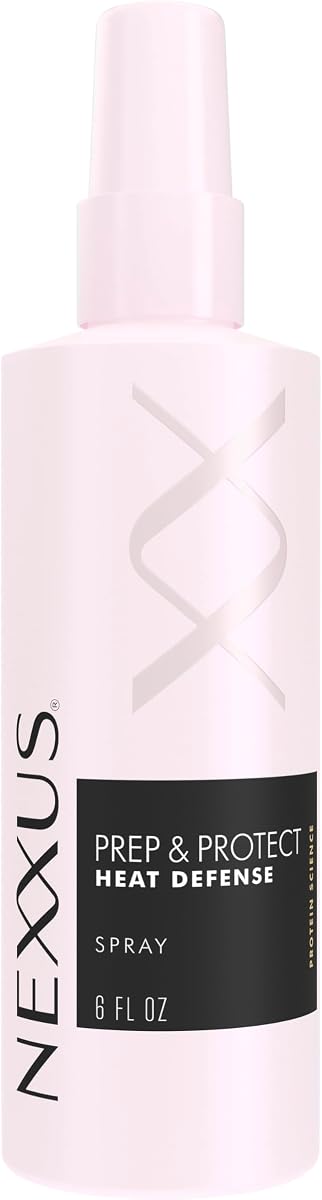 Nexxus Heat Protectant Spray Prep & Protect Heat Defense 6 oz | For heat-styled hair - delivers 450°F heat protection with softness, shine, and flexible styling.