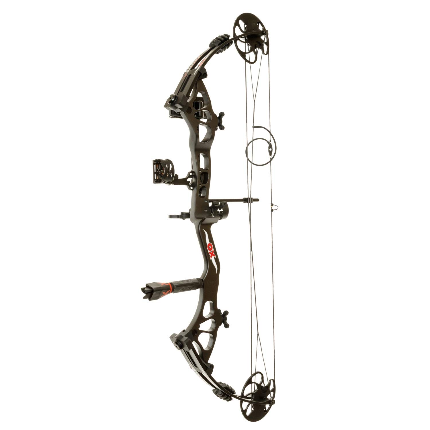Ox Adult Hunter Pro Compound Bow Package Black Right HandQ