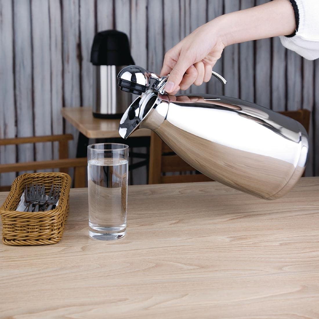 Olympia Vacuum Jug - Hinged Lid 275X145mm 20 L Pitcher for Better Experience