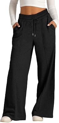 Women's Barrel Sweatpants 2026 Baggy Wide Leg Drawstring Track Pants