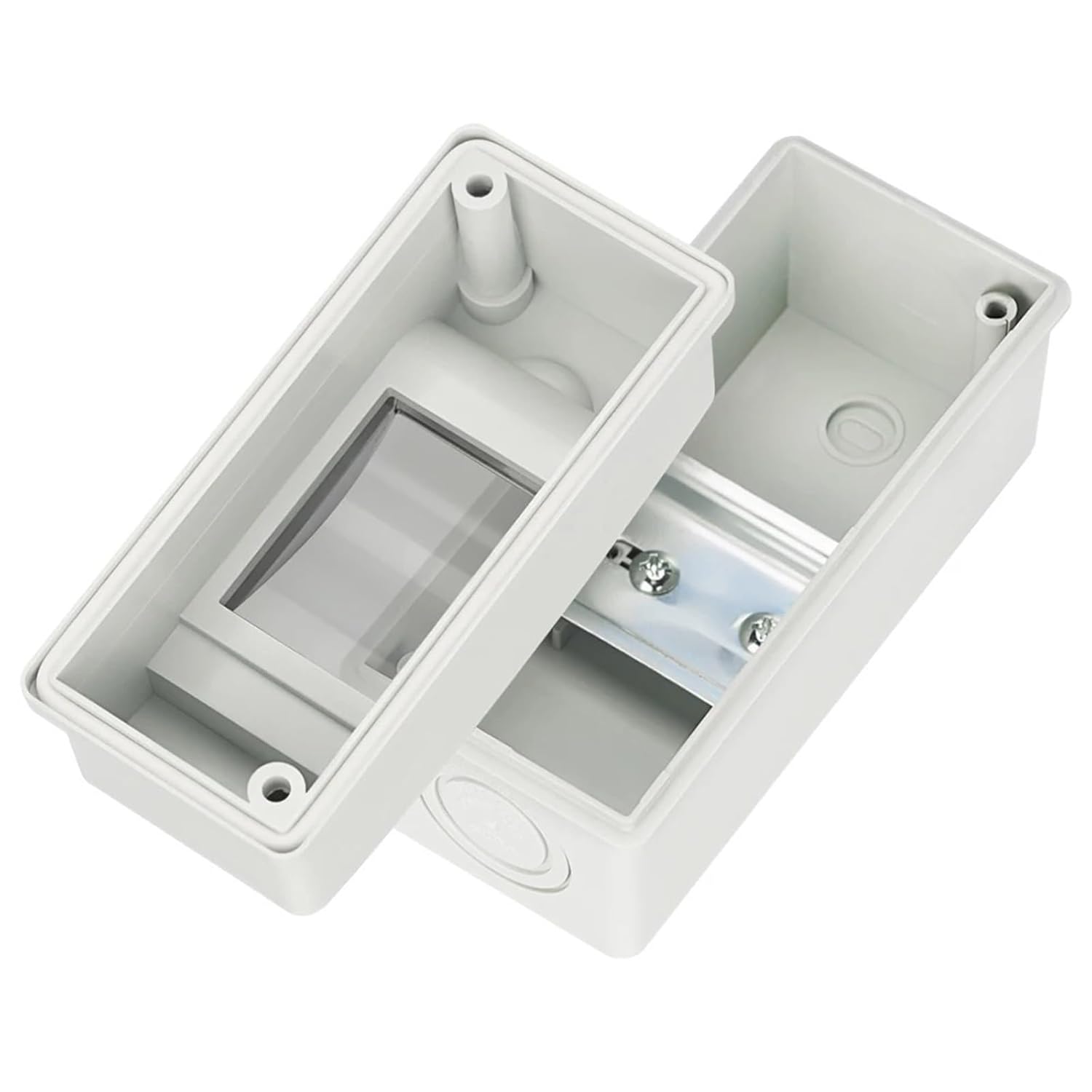 HT-2 IP65 Waterproof Distribution Breaker Box Panel Installation 2 Way PC ABS Plastic Outdoor Electrical MCB Solar Junction Box