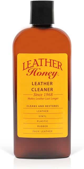 Leather Cleaner by Leather Honey: The Best Leather Cleaner for Vinyl and Leather Apparel, Furniture, Auto Interior, Shoes and Accessories. Does Not Require Dilution. Ready to Use, 8 Ounce Bottle!