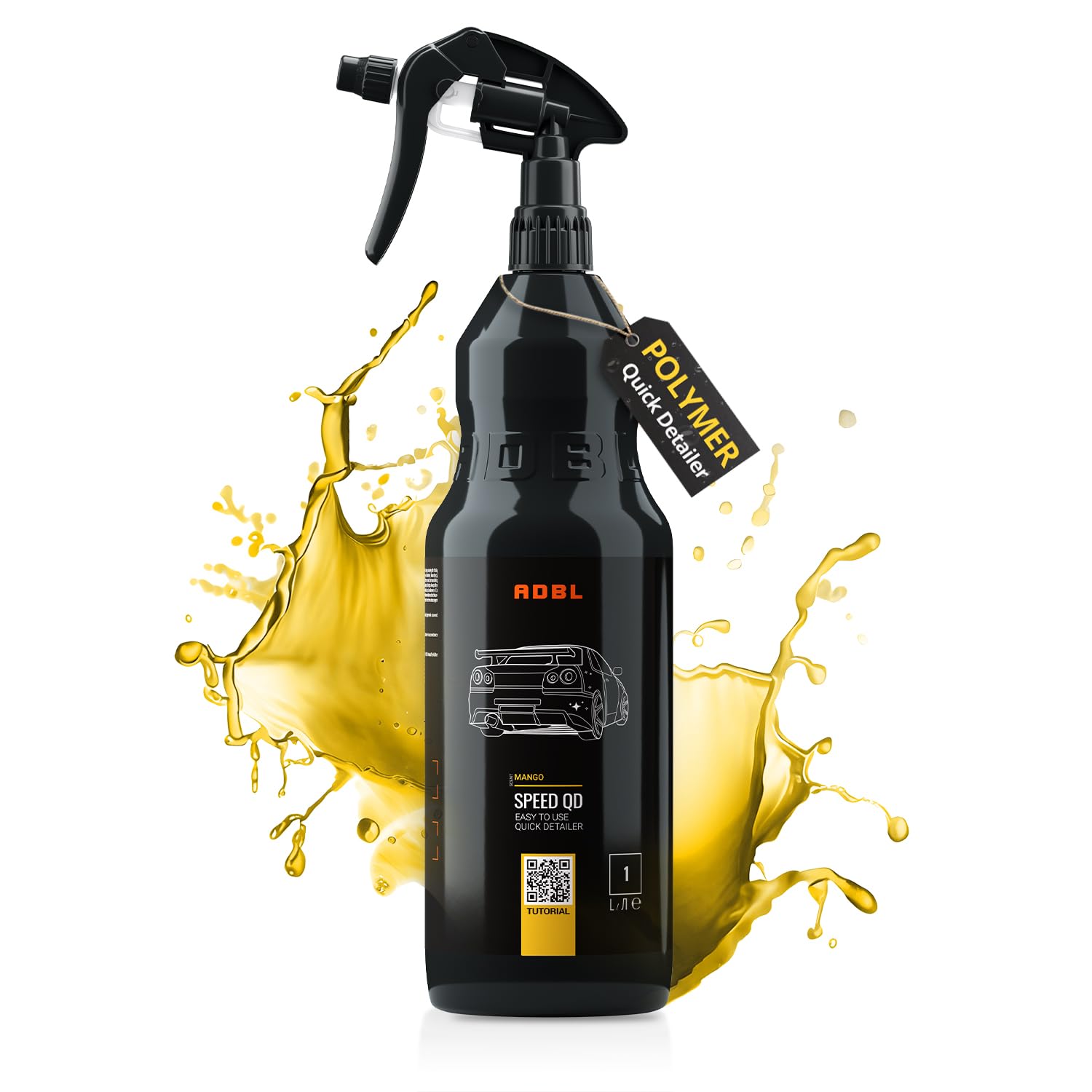 ADBL Speed QD (1L) Premium Quick Detailer - Versiegelung mit Abperleffekt - Glanz und Glätte - Auto Detailer, Polymer Lackversiegelung, PPF Schutz Spray, Folien Schnellversiegelung, Carwrapping