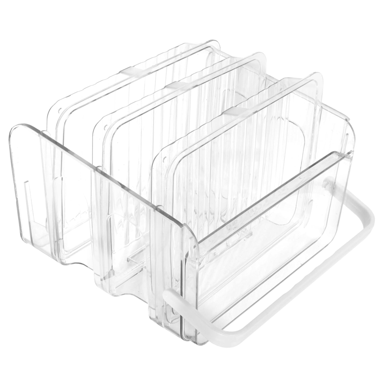 HAKIDZEL Transparent Multi Layer Food Preparation Plate Rack Pet Vegetable Storage Shelf for Hot Pot Dishes Space Saving Organizer for Kitchen Items and Ingredients