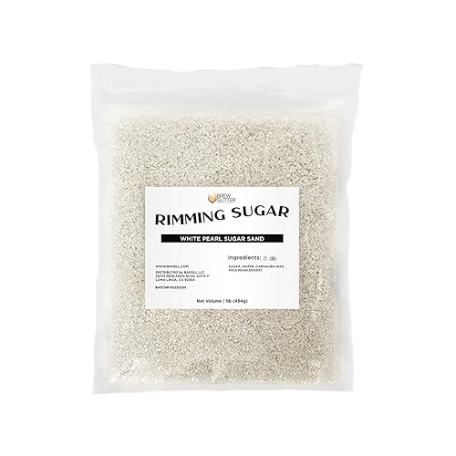 Miniatura 38 de Brew Glitter - Azúcar con ribete rosa (113g, 1x lata de barra) Adorno de cóctel para bebidas mixtas y refrescos