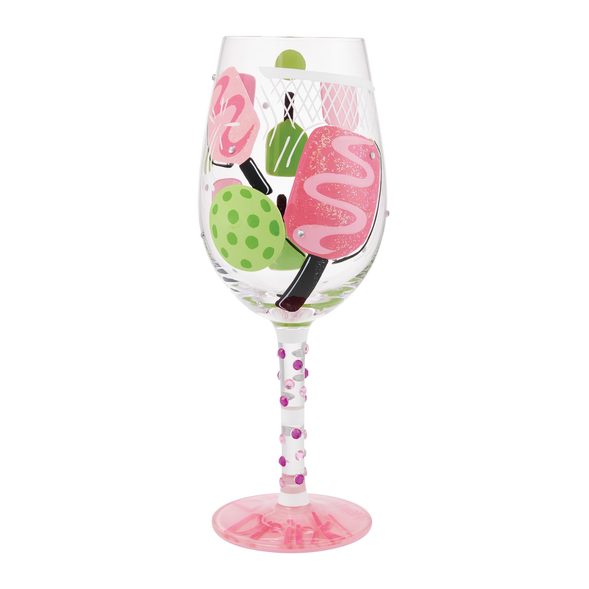 Verre à vin artisanal Lolita pour apéritif après pickleball