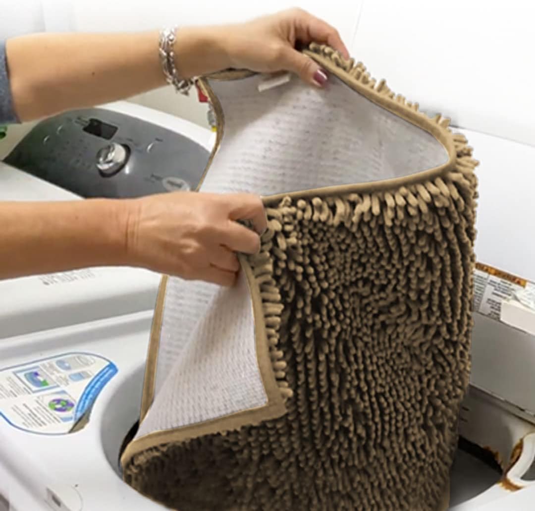 Muddy Mat® | Zerbino super assorbente per interni, tappeto in microfibra a rapido asciugatura per ingresso, zerbino antiscivolo per porta anteriore, tappeti per ingresso, tappeto lavabile in lavatrice