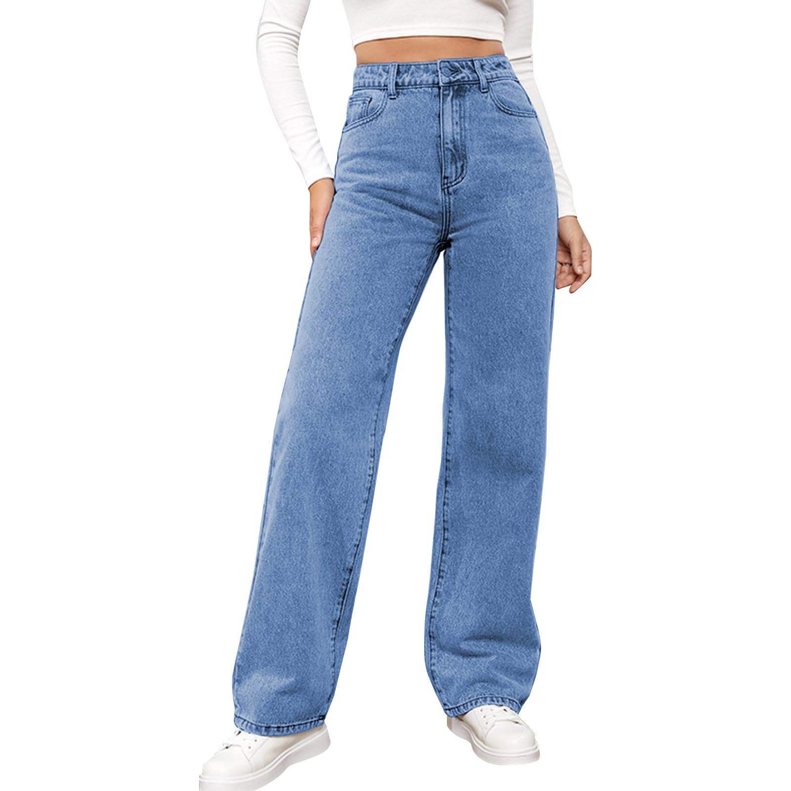 Jeans For Women High Waist Denim Jeans Fashionable Versatile