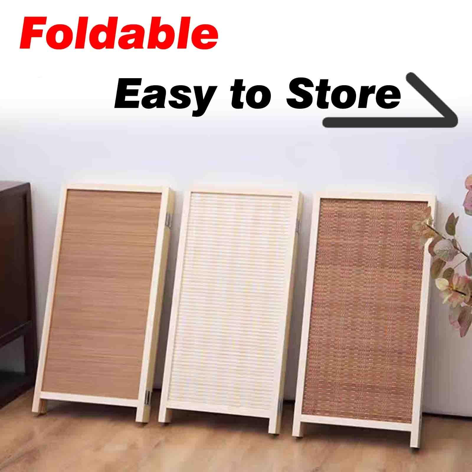 Cloison de séparation japonaise pliable à 5 panneaux, 150 cm de haut, en bois, pour bureau, maison, couloir, entrée