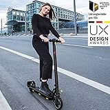 elektroroller mit zwei akkus [DESIGN AWARD]Dank seines schnellen Klappsystems, seines schlanken Designs und seines leichtem Gewichts ist es möglich, den Scooter überallhin mitzunehmen. Mit einer Reichweite von 20 Kilometern und einer Höchstgeschwindigkeit von 25 km/h können Sie lange Strecken zurücklegen, ohne Ihre Batterie aufladen zu müssen.