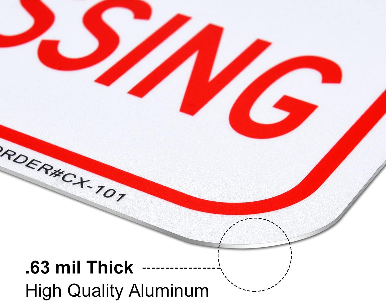 MUXYH Private Drive No Trespassing Sign 2 Pack, 12'' X 18'' .63 Rust Free Heavy Duty Aluminum Private Road Reflective Warning Signs, UV Protected and Weatherproof - Easy to Mount - Outdoor use