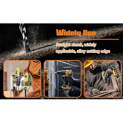 10mm/0.4inch Diameter Carbide Tipped Masonry Impact Concrete Drill Bit SDS-Plus Rotary Hammer Bit 150mm/5.9inch Long