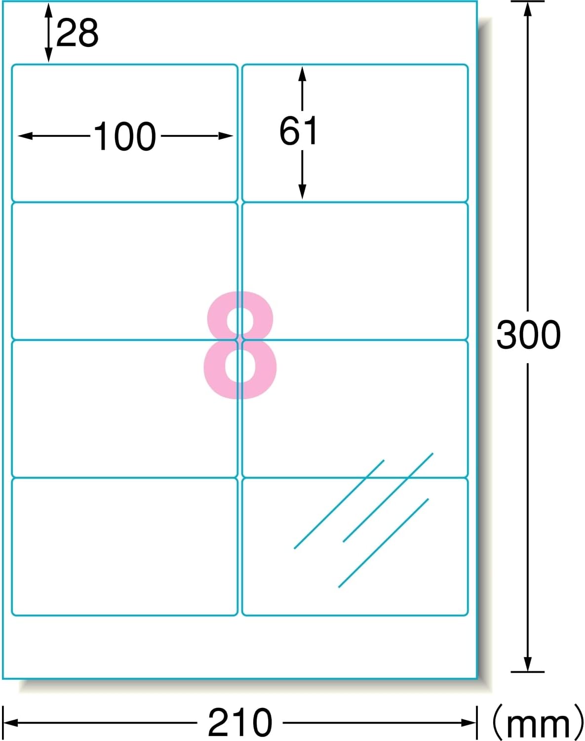 A-One 79208 Protective Stickers, Transparent Protective Film, 3.9 x 2.4 inches (100 x 61 mm)
