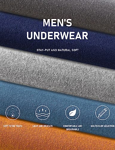 Image of Natural Feelings Boxer Briefs Mens Underwear Men Pack Soft Cotton Open Fly Underwear