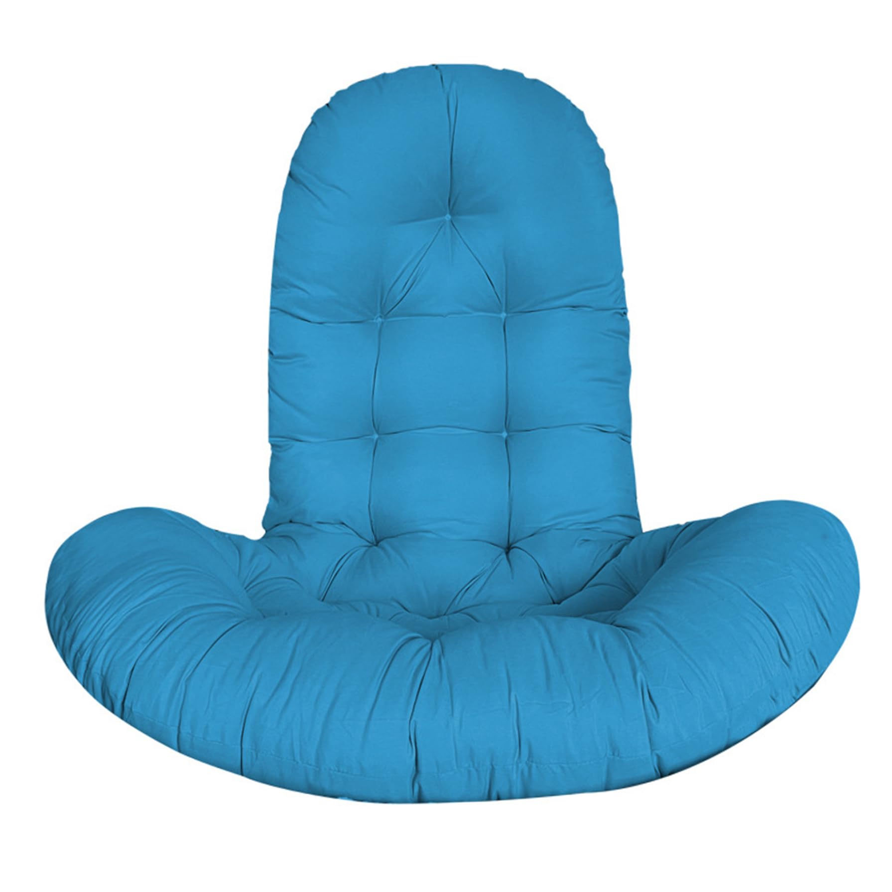 Reemplazo de cojín para Silla Tipo Huevo, cojín Grueso de Felpa para Silla con Respaldo Alto para Exteriores, Patio, jardín (café) Columpio de Repuesto para Huevo Colgante