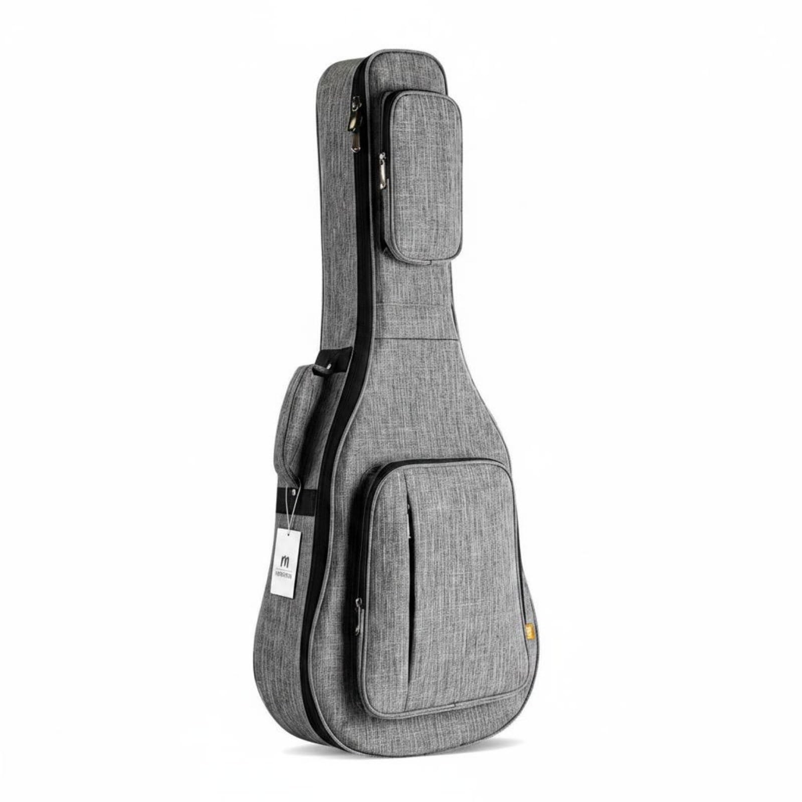 harayaa Funda Impermeable para Guitarra Clásica Bolsa Estuche Mochila Maletín con Acolchado y Forro de Terciopelo Resistente al Agua Adecuada para Viajes, Array, Gris Roca