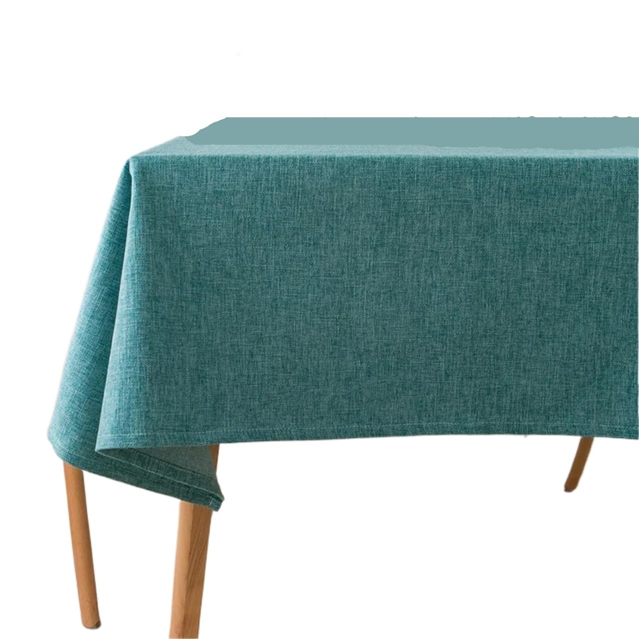 Xinglongs Leather Table Cover 1pc Waterproof Rectangle Table Cloth, Farmhouse Tablecloth, Anti-Shrink, Soft and Wrinkle Resistant, Decorative Fabric(ROYAL BLUE,140 * 180cm)