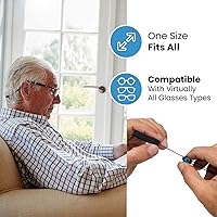 Vista 11 de Correa ajustable para lentes (paquete de 3) – Correa de gafas de sol sin cola – Cordón de cuerda para gafas – Con paño de limpieza adicional