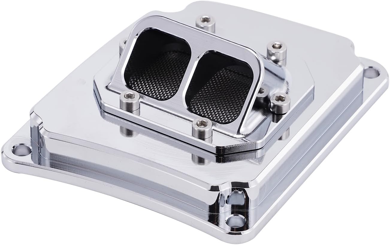 MS500i Chainsaw Performance Muffler – CNC Machined 6061-T6 Billet Aluminum Exhaust Upgrade with Electroplated Finish, Muffler Cover & Stainless Steel Screws