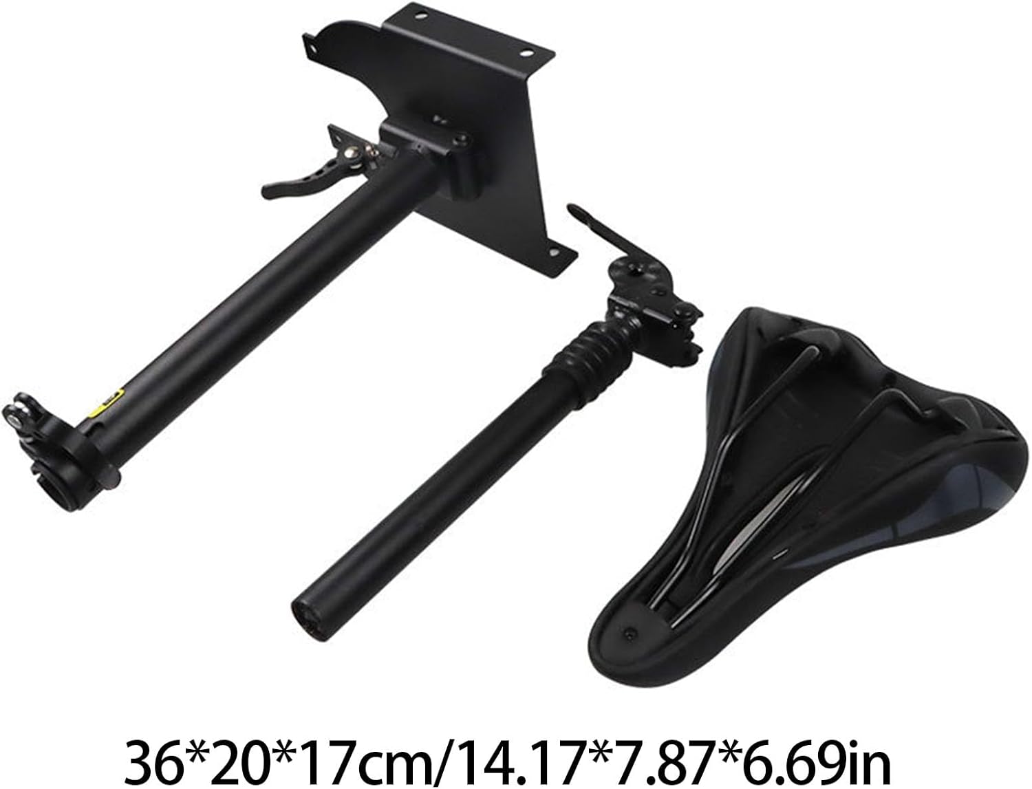 Quick Mount Shockproof Scooter Seat Anti Vibrating Technology Fit for M365 Ergonomic Design with Reinforced Steel Frame Removable Scooter Seat with Shock Absorption