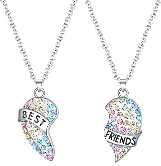 luomart Best Friends Necklace Gift,Heart BFF Friendship Necklaces Jewelry Gifts for Women