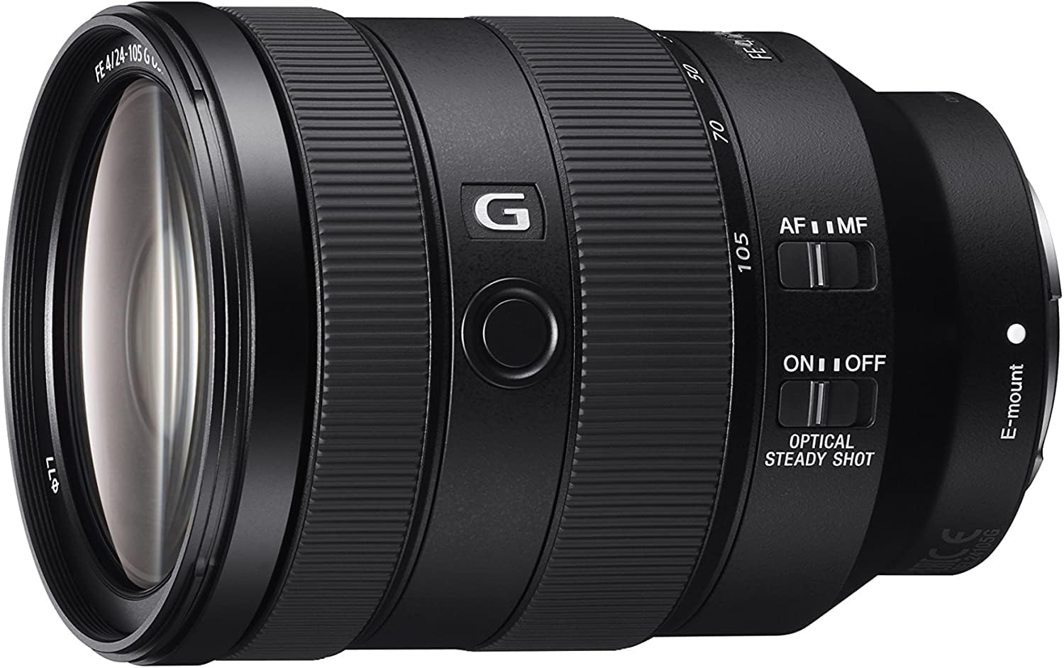 Sony FE 24-105mm f4 G OSS Full Frame Zoom Lens (SEL24105G) Bundle with Backpack + 2 x 64GB SD Card + 77mm 3PC Filter Kit + More | Sony 24-105mm