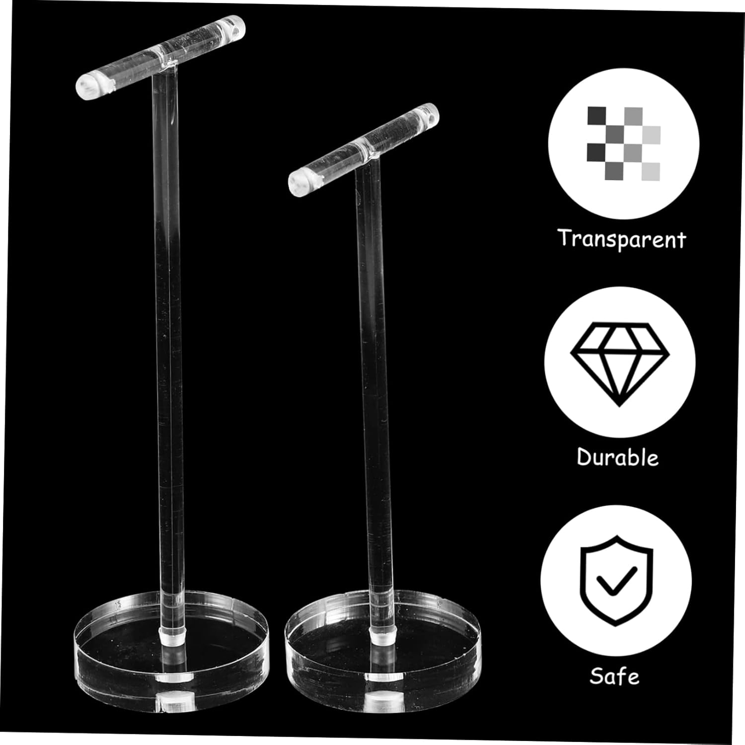 Cabilock 8pcs Shape Earring Display Stands Organizer for Jewelry Storage Design for Necklaces Earrings and for Retail and Personal Use