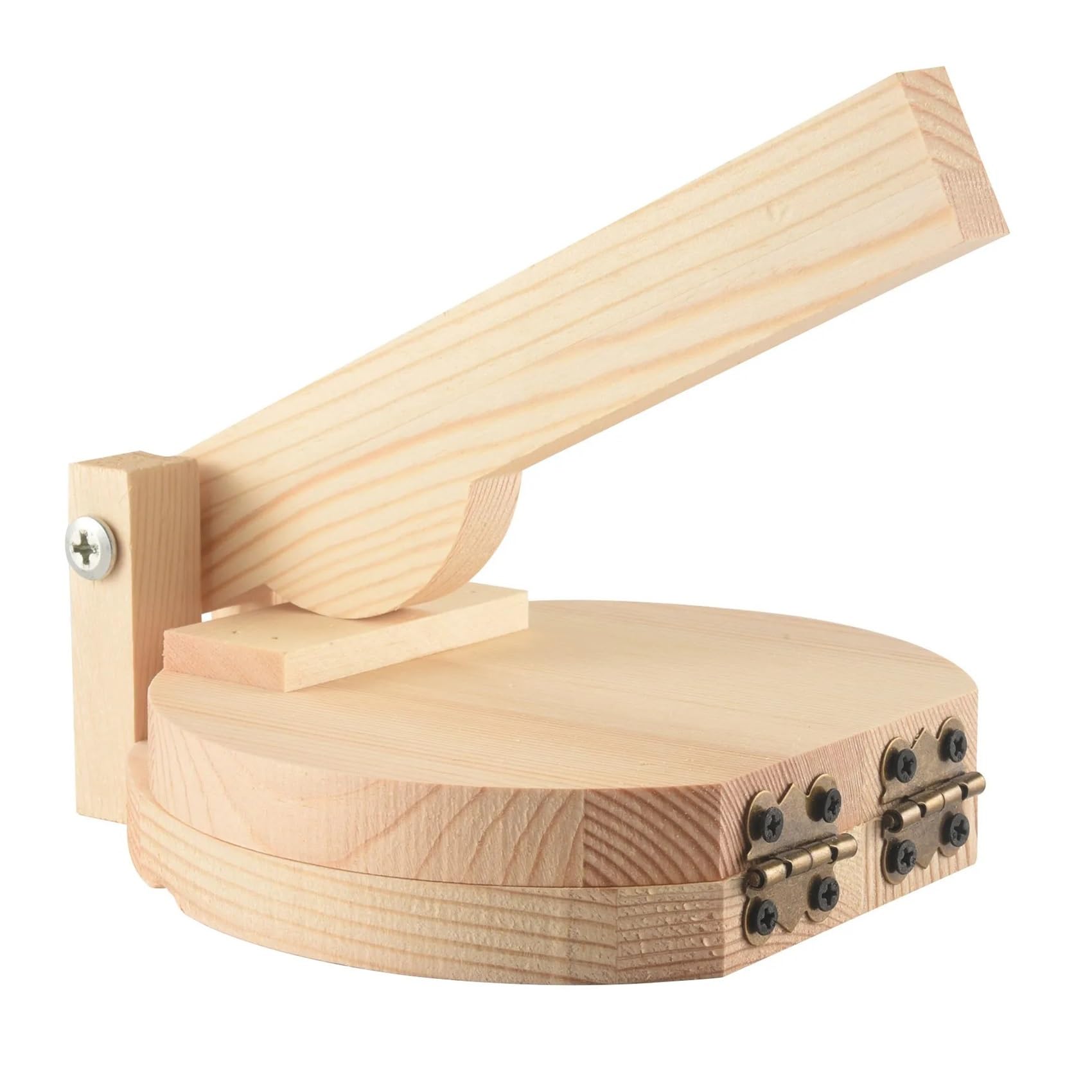 LCANALLYMS Dumpling maker, Wooden Dumpling Press Tool Wood Tortilla Skin Maker Presser Roti Taco Corn Pressing Tools Kitchen Gadget Accessories