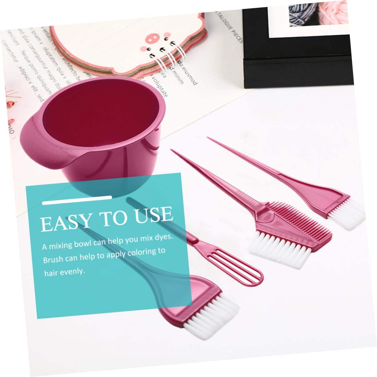DOITOOL 3sets Strumenti Per Colorazione Kit Professionale Con Ciotola e Pennello Adatto Per Uso Domestico e Salone Include Accessori Per e Mischiatura Facile Da Usare Per Principianti e