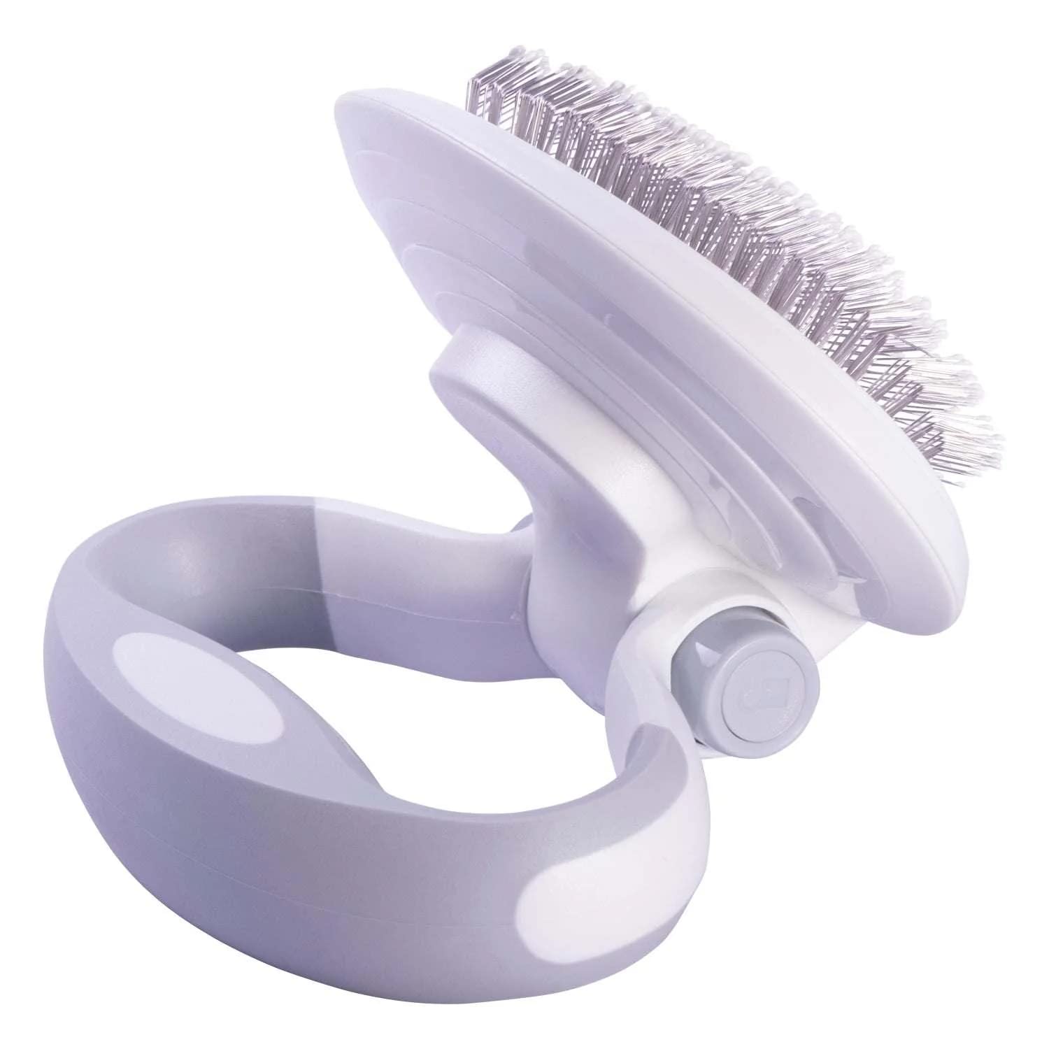 Pet Life ® 'Gyrater' Travel Swivel Cat and Dog Pet Grooming Slicker Brush image 4