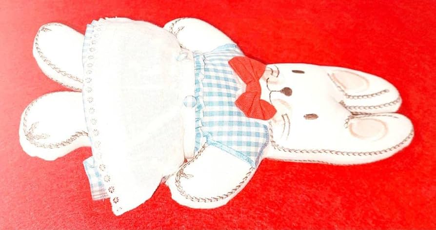 ファミリア　レトロ　ヌイグルミ ウサギ レア品】 ファミリア うさぎ ぬいぐるみ レトロ ビンテージ 紙