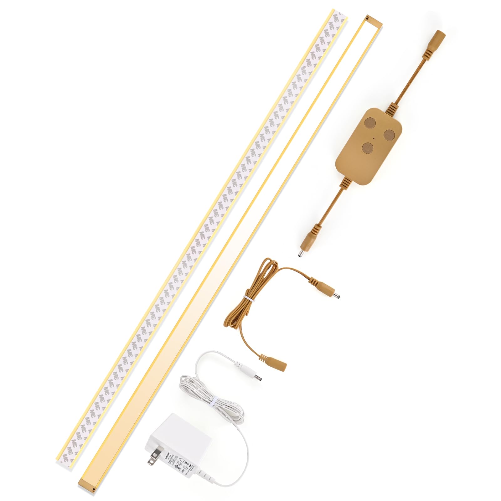 BLESSINGLUX 1pack 40inch Dimmable LED Kitchen Light Kit, 2700-6000K Smart Closet Cabinet Lighting Fixture APP Control, Work with Alexa, Google Assistant, for Under Counter, Garage, Pantry (Gold)
