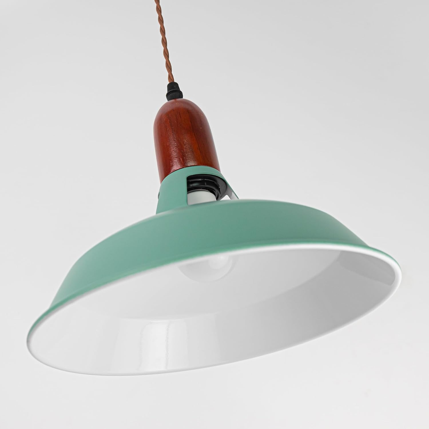 Adjustable Height Halo Track Lighting Pendants, H-Type Track Lighting Pendants with Macaron Green, E26 Smart 7W LED Bulbs Track Mount Pendant Light Ornament for Kitchen Island, 4 Ft Cord