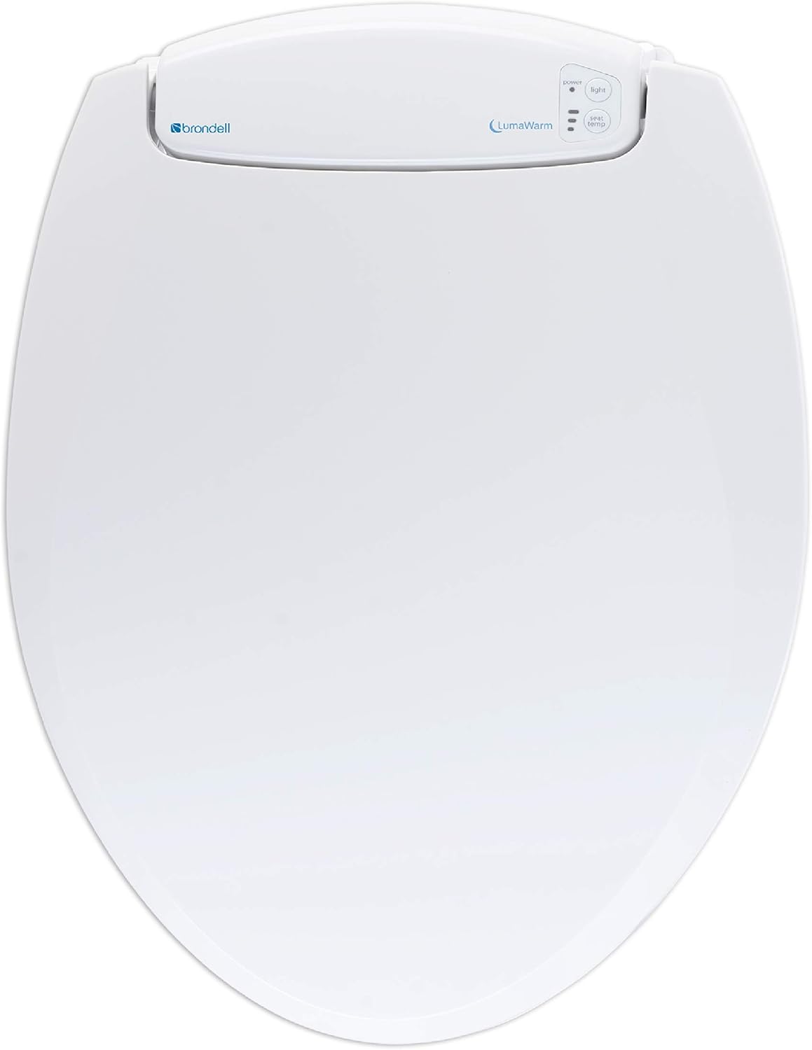 Brondell LS60RW LumaWarm Heated Toilet Seat with Night Light, Three