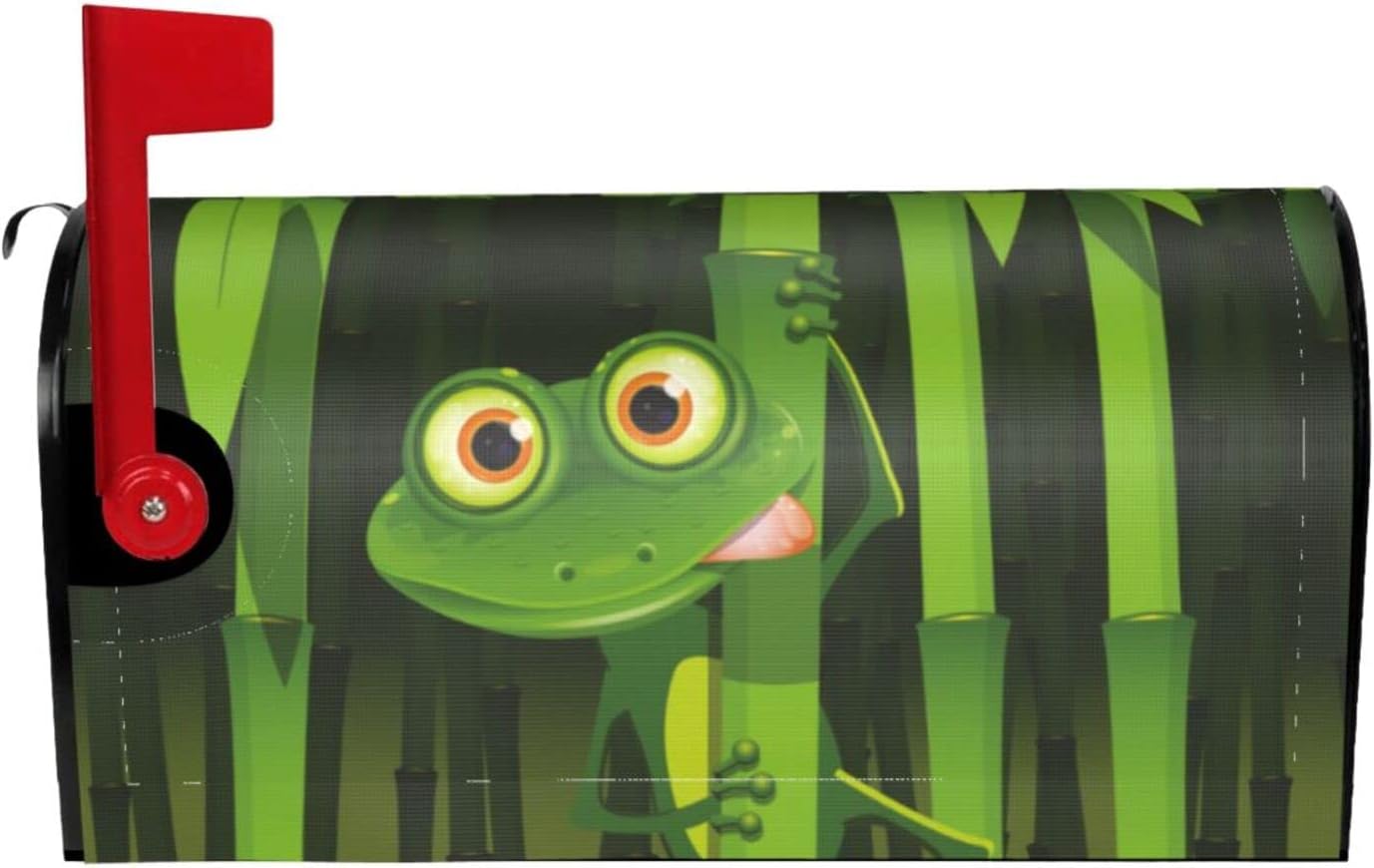 Fun Frog Mailbox Covers Standard Size,Waterproof Mailbox Decor Sunproof