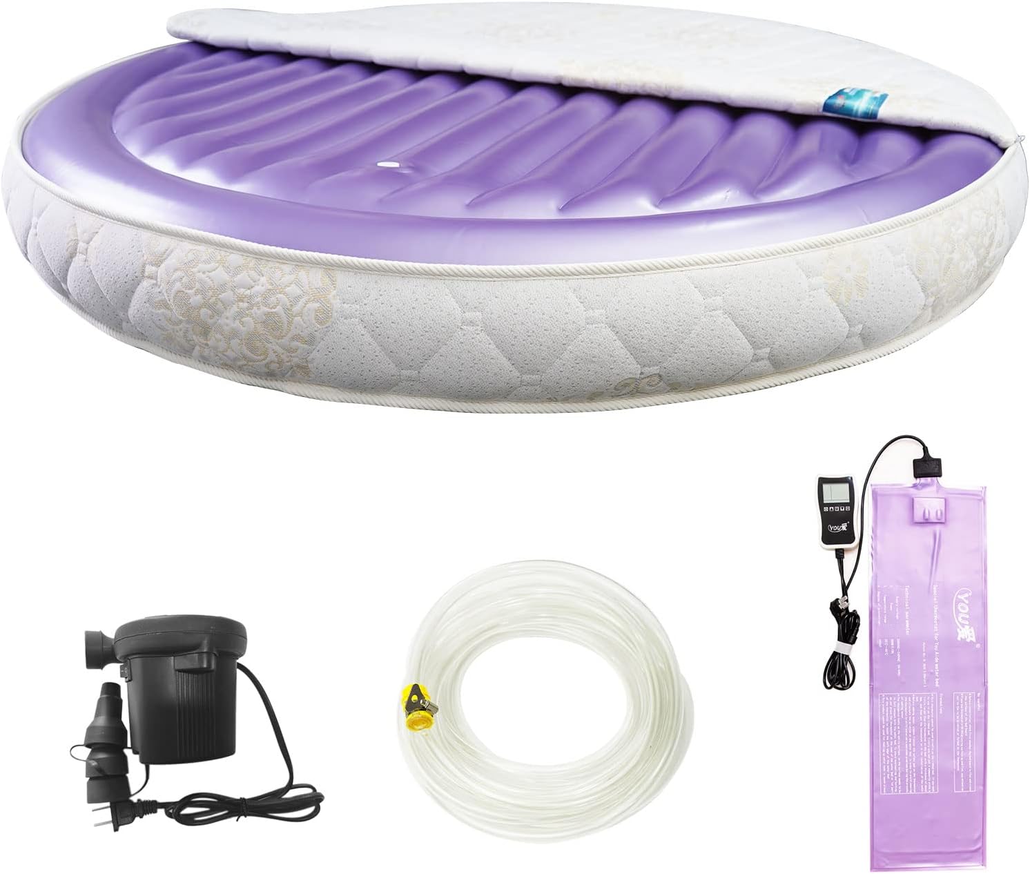 Round Waterbed Mattress Soft & Comfortable Softside