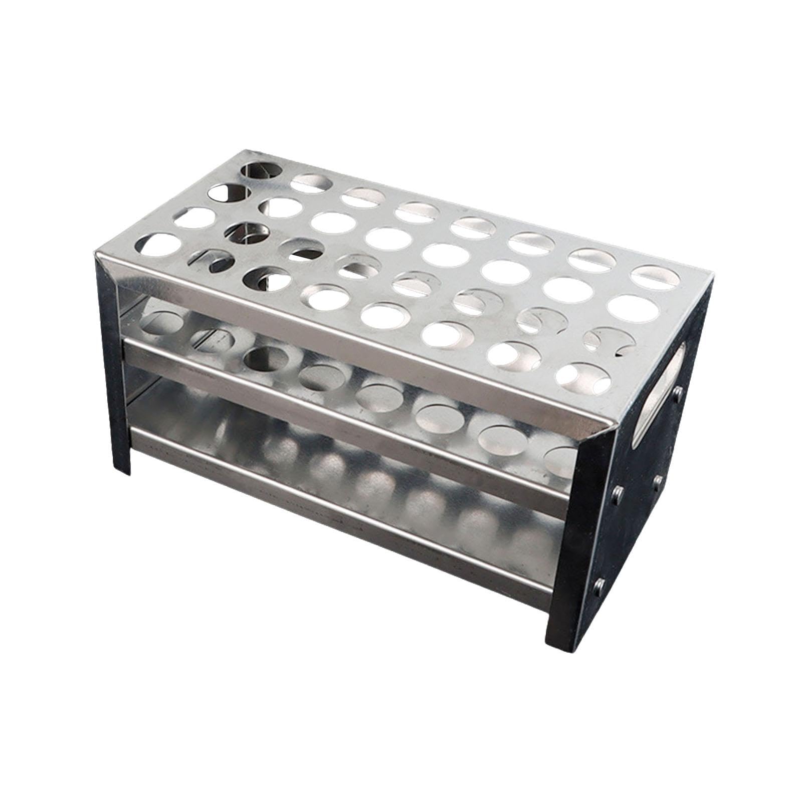 Neaxgeandx Silver Centrifuge Tube Stand 32 Holes Easy To Use Stable Sampling Tube Storage Rack