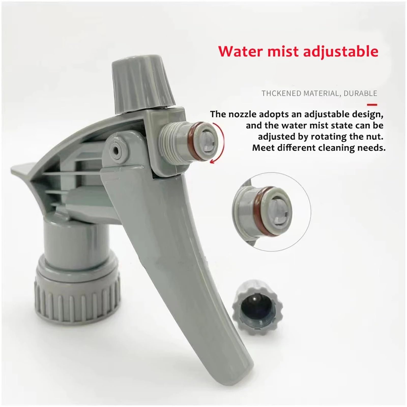 Boquilla de pulverización, Cabezal pulverizador gatillo Ajustable Alta Resistencia, 5/10/15 Uds., for Detalles automóviles, jardín doméstico for Botellas(15pcs)