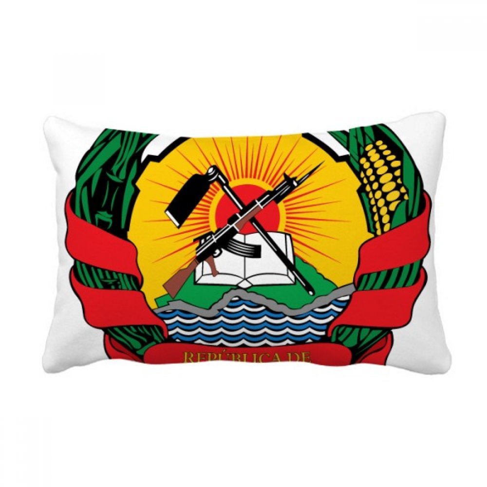 Coussin Mozambique tissu multicolore 40x60 cm décoratif salon