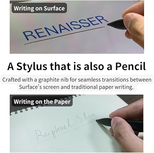 Miniatura 2 de AE RENAISSER Raphael - Lápiz capacitivo delgado para superficie, con forma de bolígrafo delgado original, punta de lápiz de doble uso de papel de