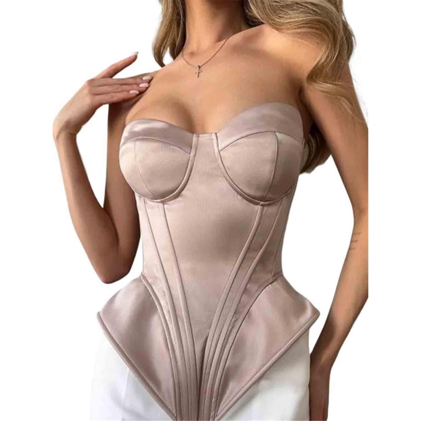 Na Co Dzień Bielizna Modelująca Seksowne Kształtujące Sylwetkę Damski Gorset Letnie Sznurowane Corset Szkieletowe Obcisłe