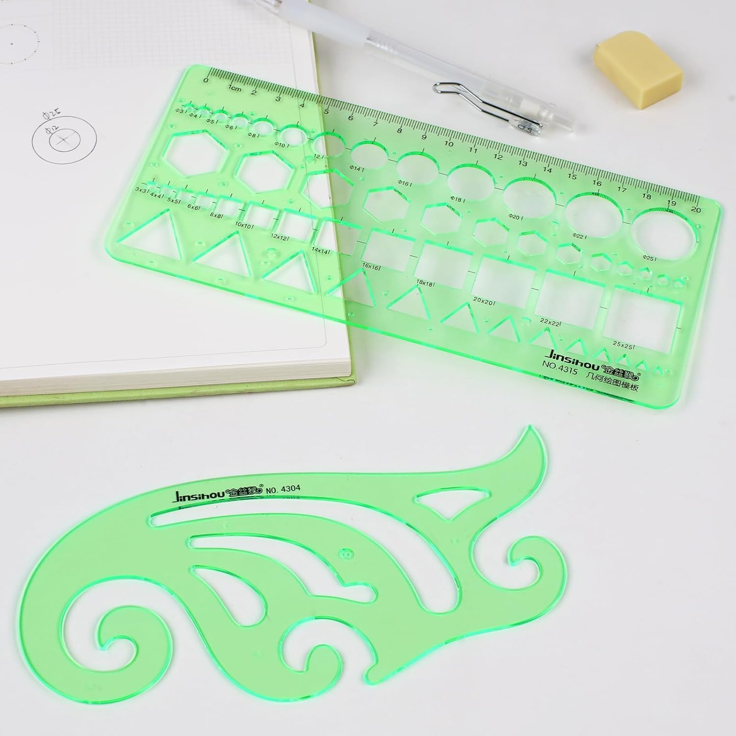 Geometry Ruler Simple Journal Stencils Geometric Drawings Templates Measuring Geometry Rulers ...
