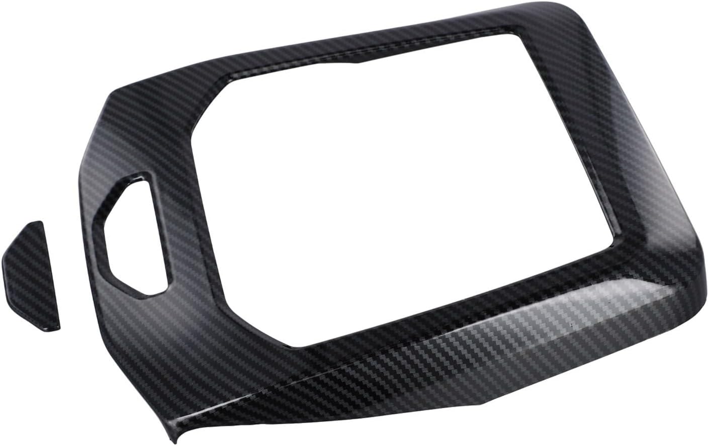 – Center Console Gear Shift Panel ABS Carbon Fiber Trim Cover Designed for BMW 5 Series G60 2024, Enhances Vehicle Interior Appearance