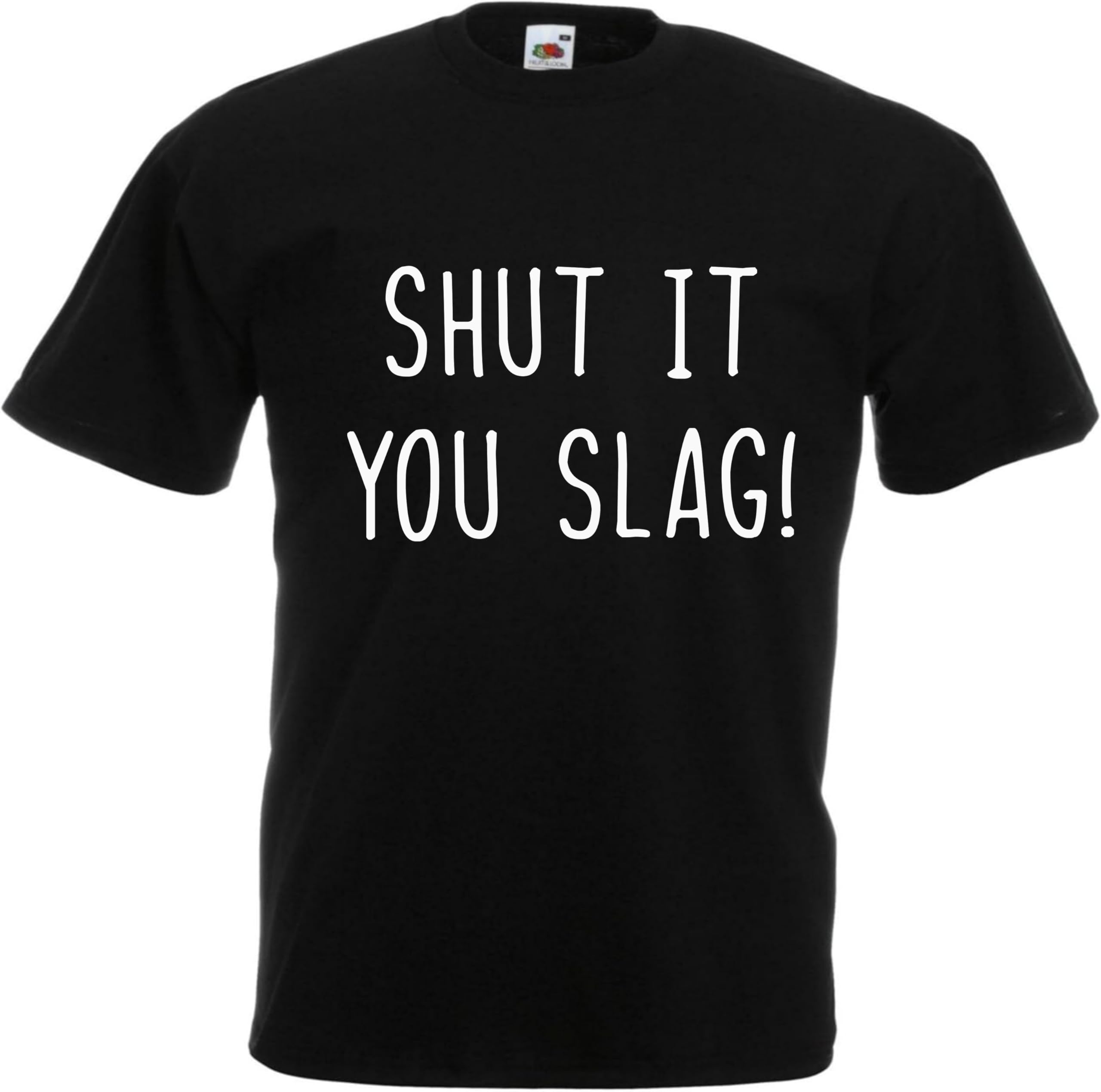 All About The Print Shut it You slag Gavin Smithy Gavin and Stacey Nessa Wales Welsh Funny Novelty Premium T Shirt Present Gift Y621 Black