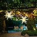 Kingdder 23 Inch Large Christmas White Moravian Star Outdoor Light 3D LED Moravian Tree Topper Top Light 18 Point Hanging Star with Timer Function Porch Xmas Ornament Decoration for Outdoor Indoor