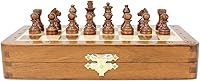 Vista 8 de House of Chess - Juego de ajedrez de viaje plegable magnético de madera de 8 pulgadas - Tablero con notación algebraica + 2 peones adicionales y 2