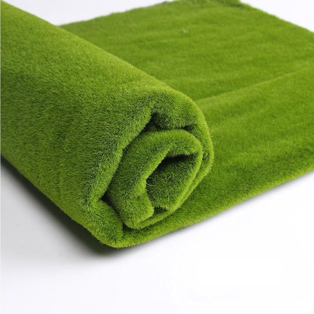 Césped artificial resistente Moliuoly alfombra de musgo denso para decoración exterior e interior